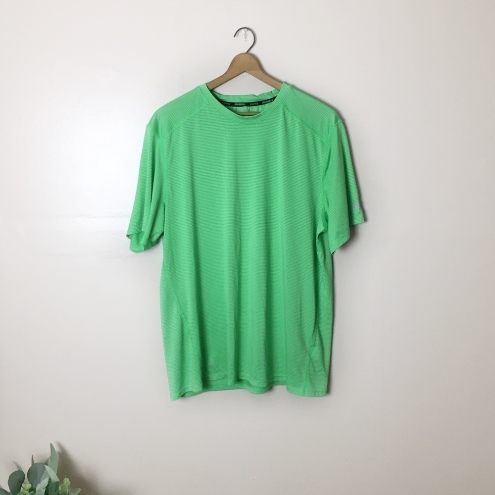 [Russell] Men's Bright Green Short Sleeve T-shirt